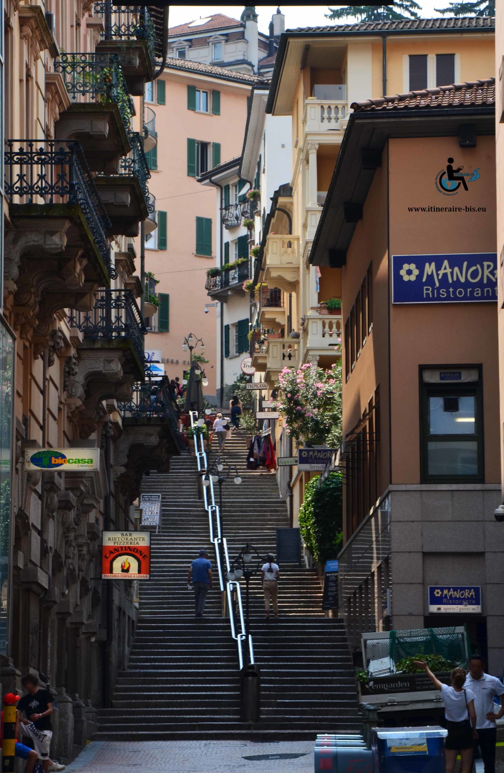 Rue avec escalier Lugano